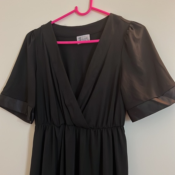 50s/60s vintage style black dress - Picture 5 of 7